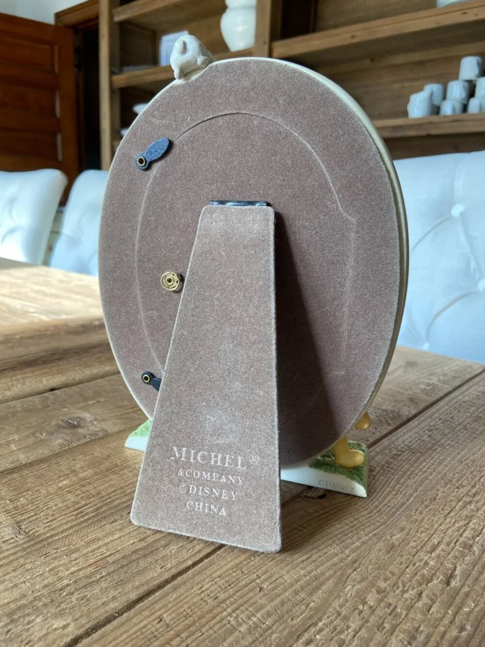 classic Winnie the Pooh picture frame, vintage Pooh nursery decor